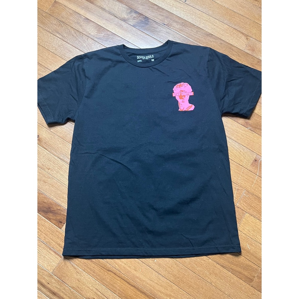 Seven Souls New York Mens Graphic T-Shirt Stay United Disconnected M Streetwear